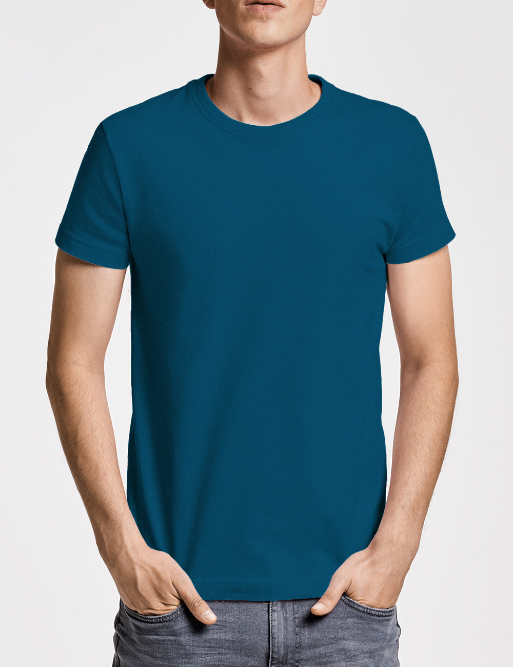 Camiseta manga corta Hombre (Azul Luna)