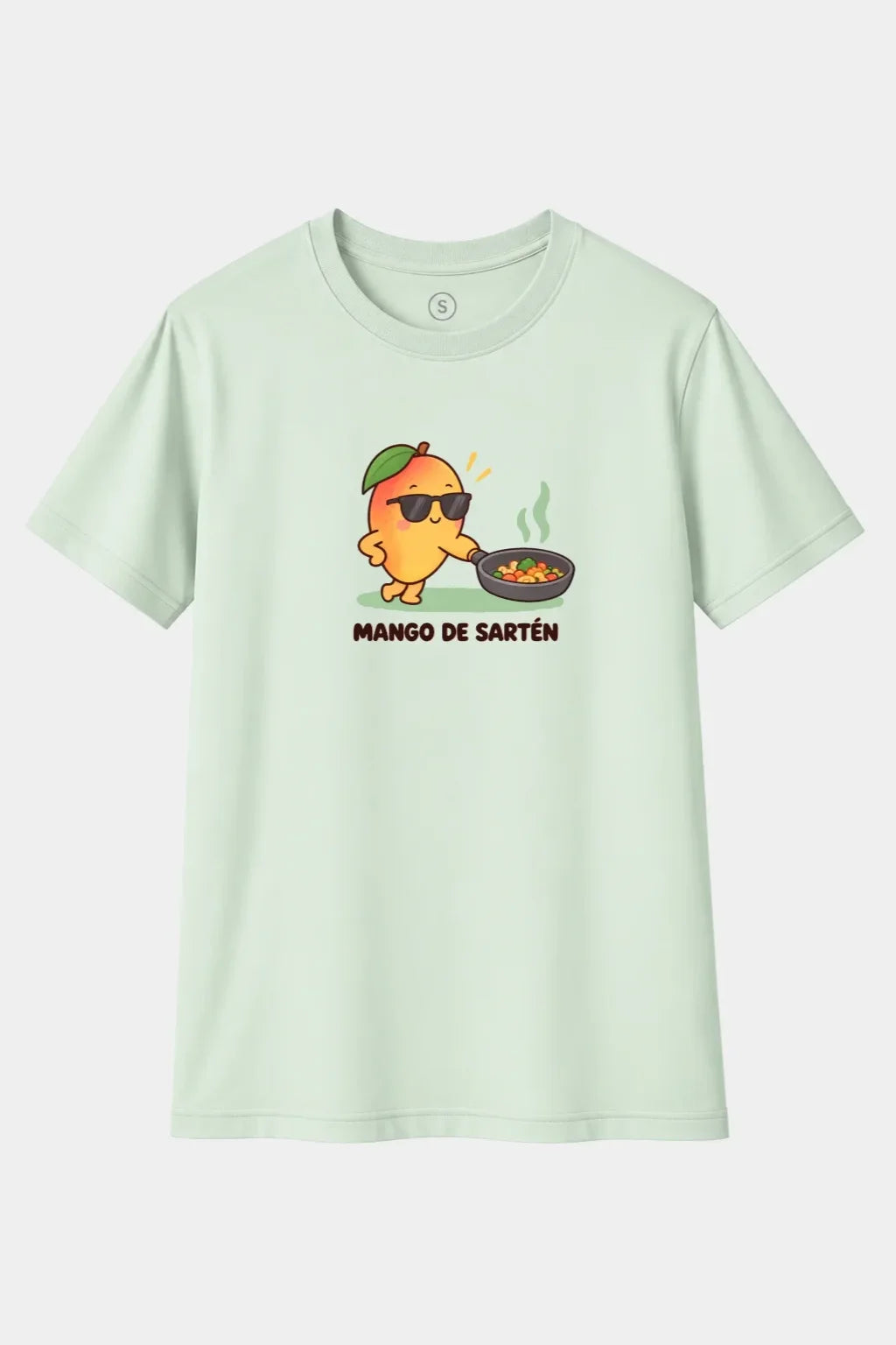 Camiseta Mango de Sartén con Estilo – Humor, Cocina y Juego de Palabras Divertido