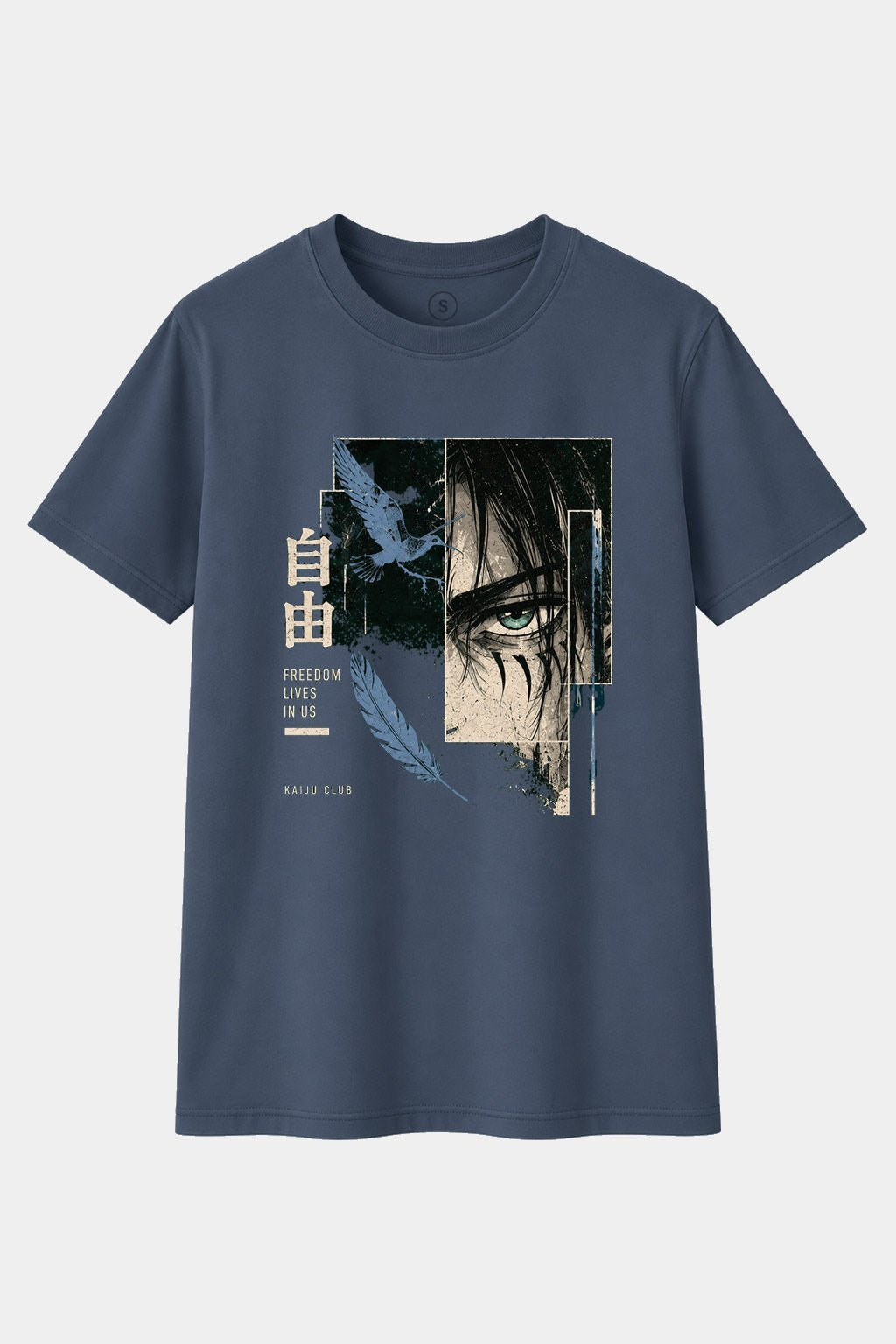 Camiseta Kaiju Club – Freedom Lives in Us | Camiseta Anime Manga Japonés
