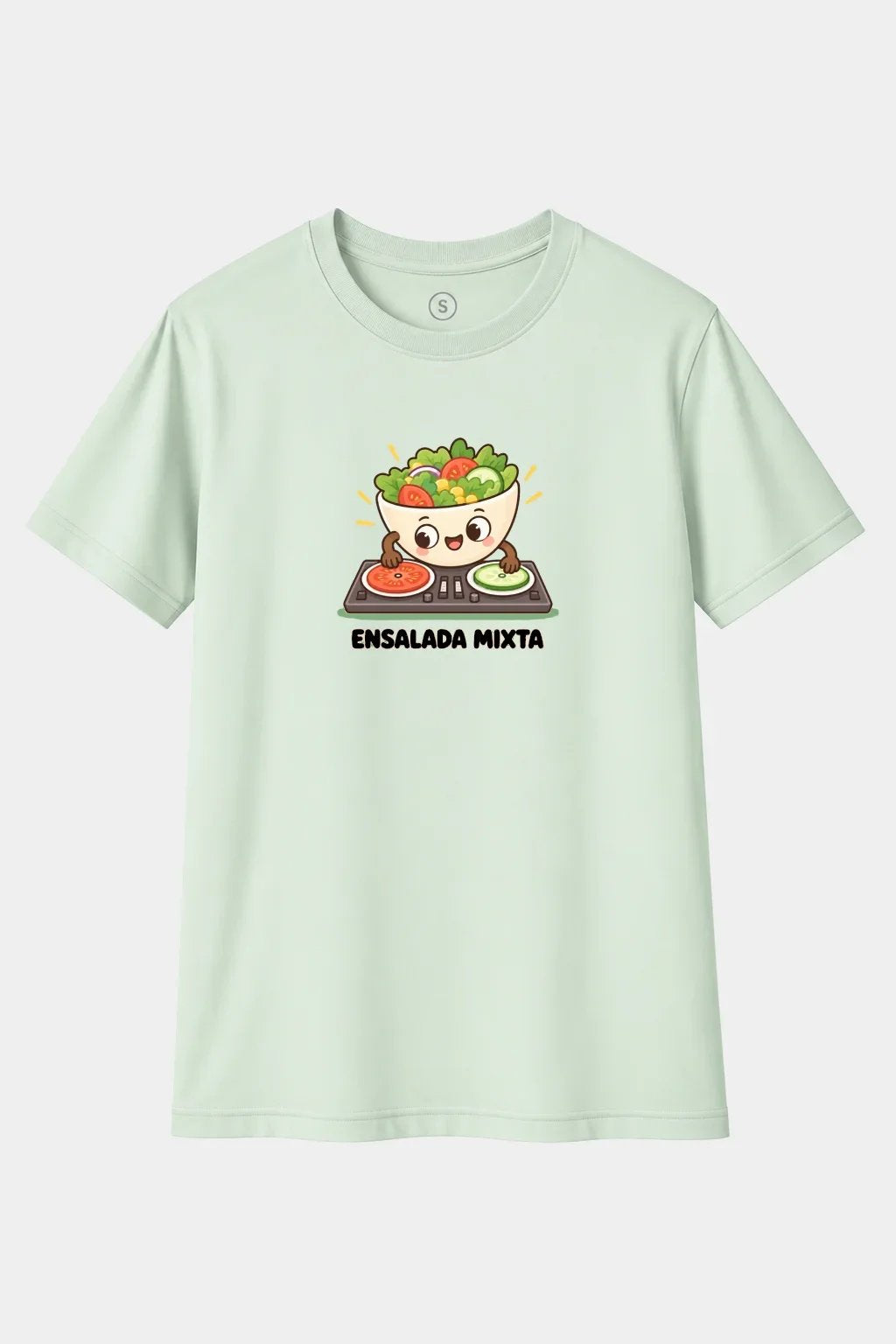 Camiseta Ensalada Mixta – Humor, Música y Juego de Palabras Divertido