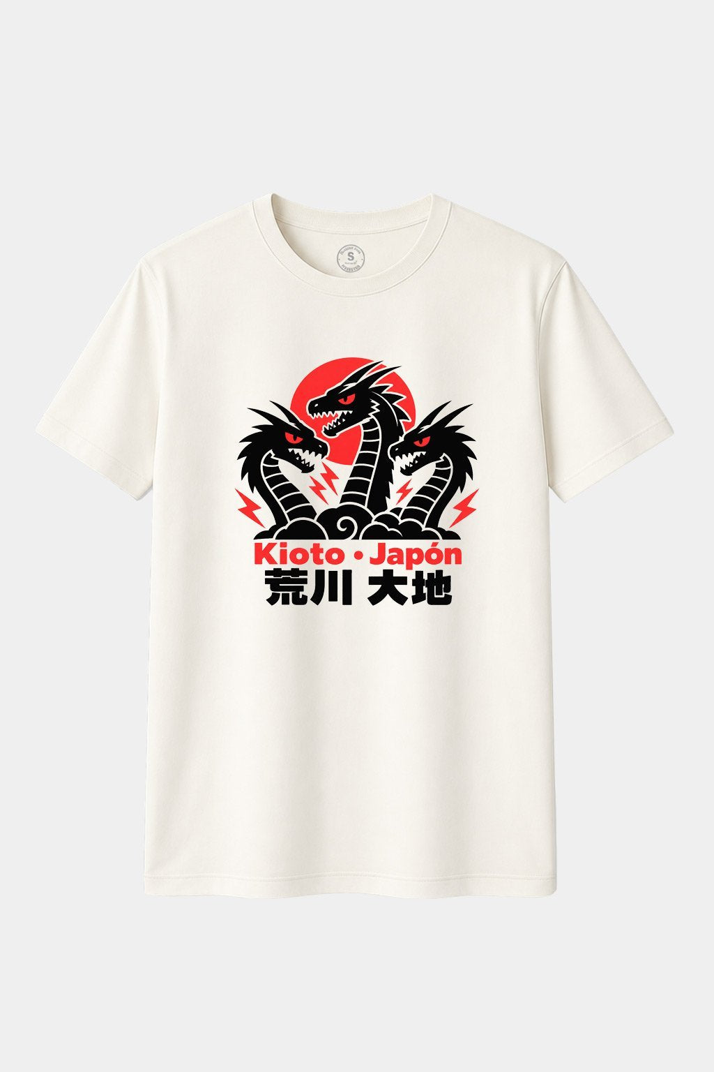 Camiseta Dragón de Tres Cabezas – Kaiju Club | Kioto Japón