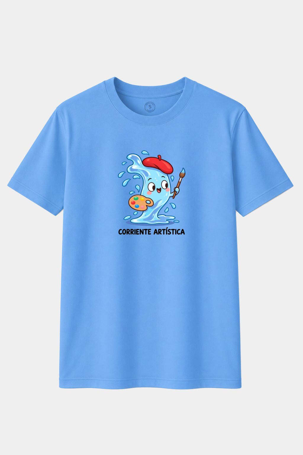 Camiseta Corriente Artística – Diseño Divertido de Ola Pintora