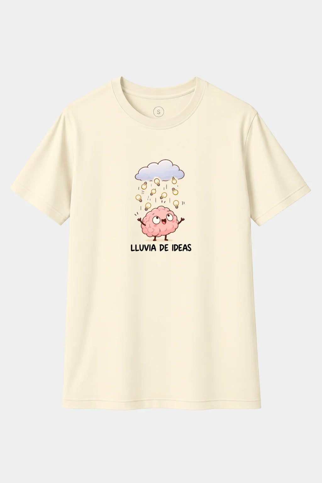 Camiseta Lluvia de Ideas – Diseño Creativo y Divertido