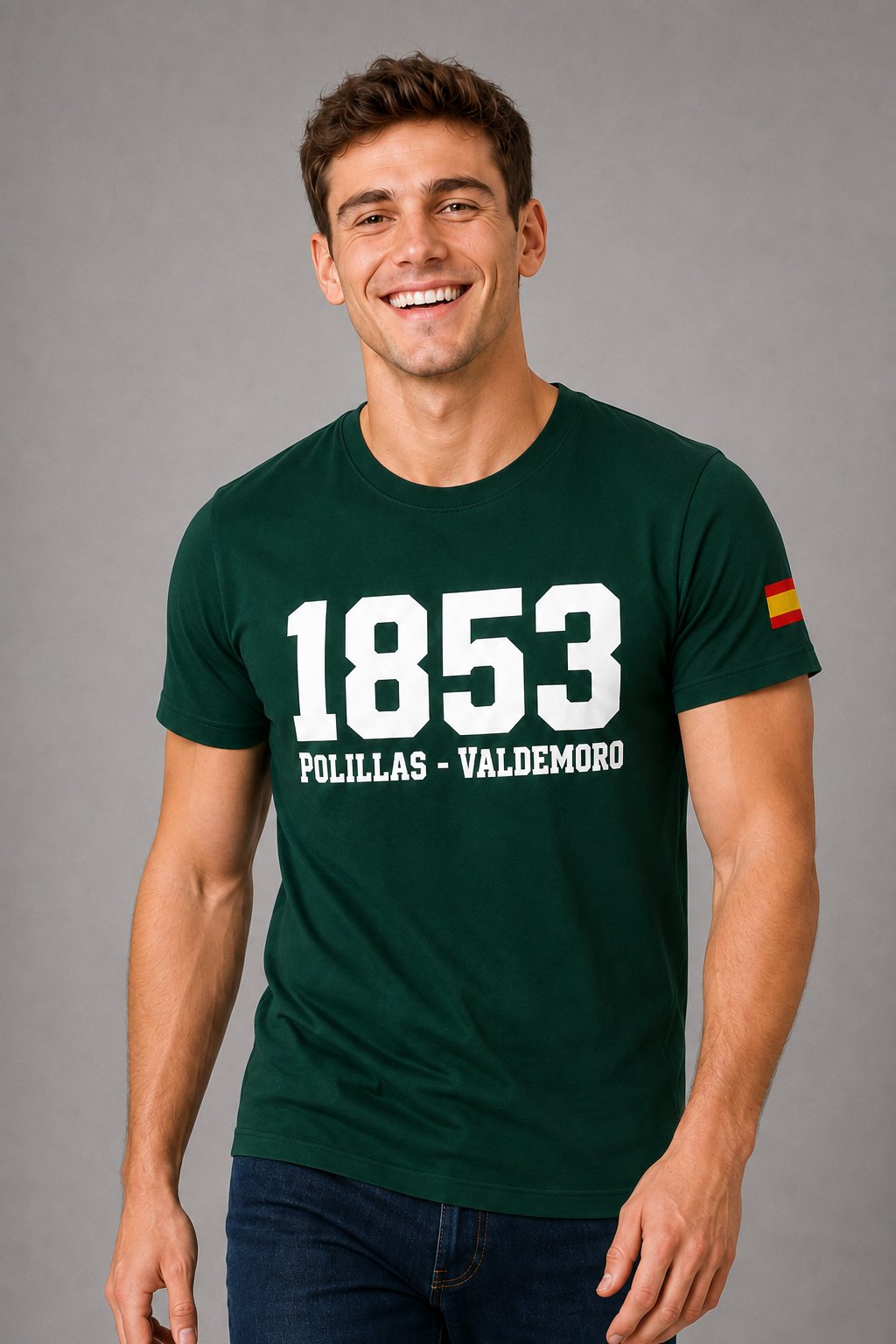 Camiseta Guardia Civil Polillas 1853 Valdemoro – Verde botella