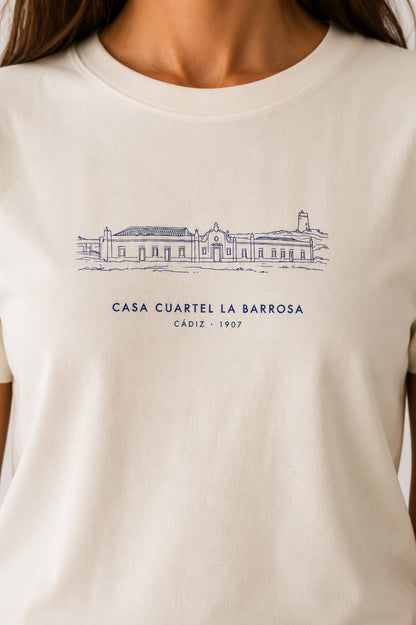 Camiseta Guardia Civil Casa Cuartel La Barrosa Cádiz – Blanco Roto