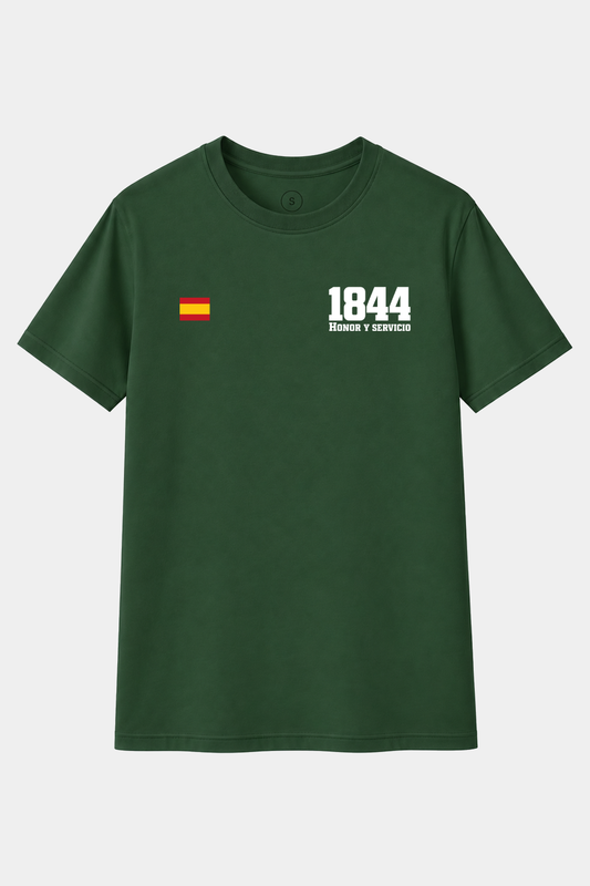Camiseta Guardia Civil 1844 Honor y  – Verde Botella