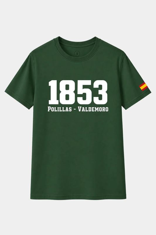 Camiseta Guardia Civil Polillas 1853 Valdemoro – Verde botella