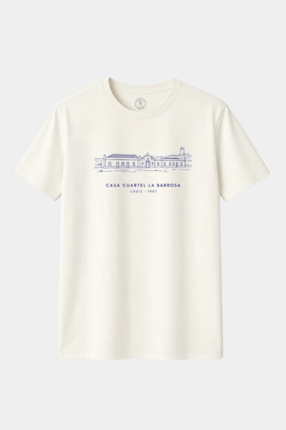 Camiseta Guardia Civil Casa Cuartel La Barrosa Cádiz – Blanco Roto