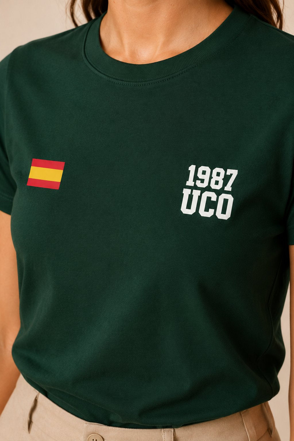 Camiseta UCO Guardia Civil 1987 Minimal– Verde botella