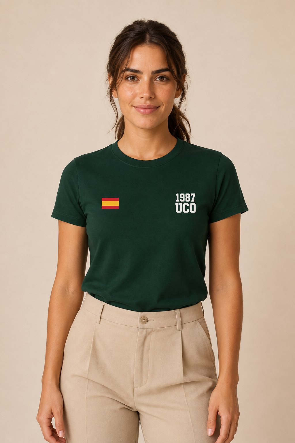 Camiseta UCO Guardia Civil 1987 Minimal– Verde botella