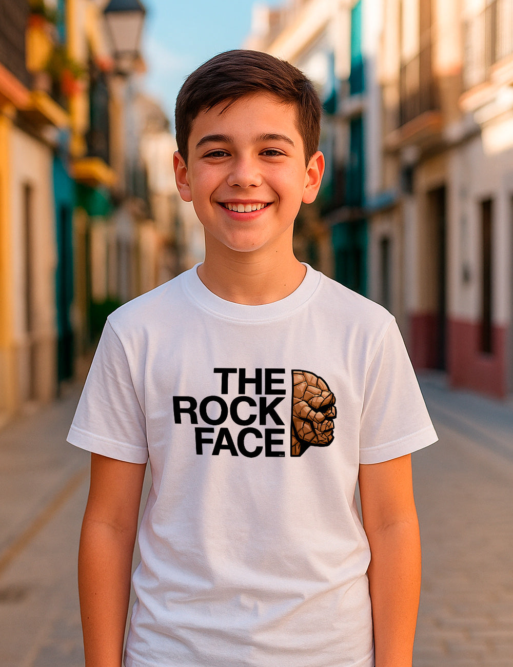 The rock face 