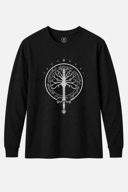 Camiseta manga larga White tree