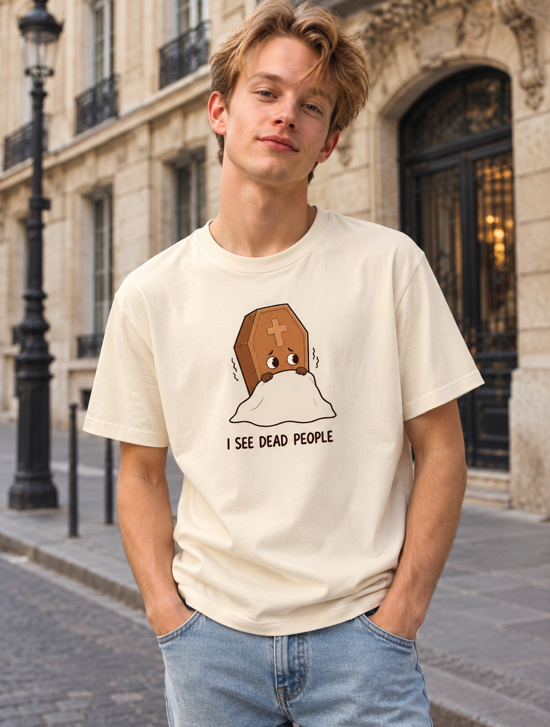 Camiseta I See Dead People – Ataúd Fantasma