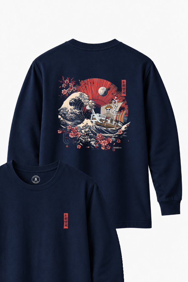 Camiseta manga larga Kanagawa Night