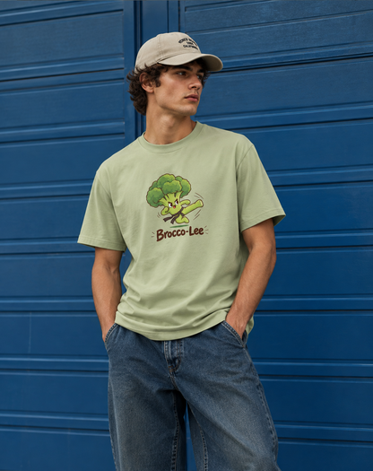 Camiseta Brocco-Lee – Brócoli Karateka con Humor Friki