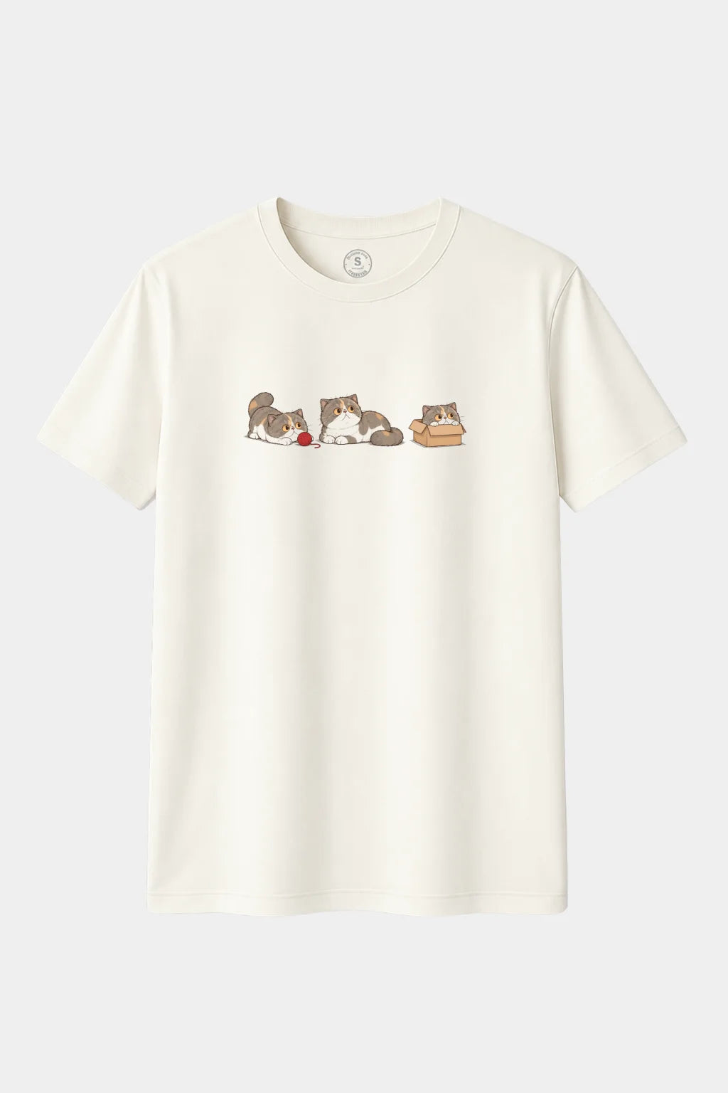 Camiseta Gatos Exótico de Pelo Corto