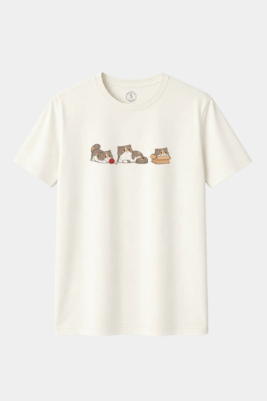 Camiseta Gatos Exótico de Pelo Corto