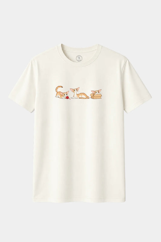 Camiseta Gatos Oriental de Pelo Corto