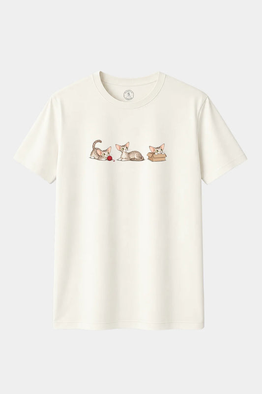Camiseta Gatos Devon Rex