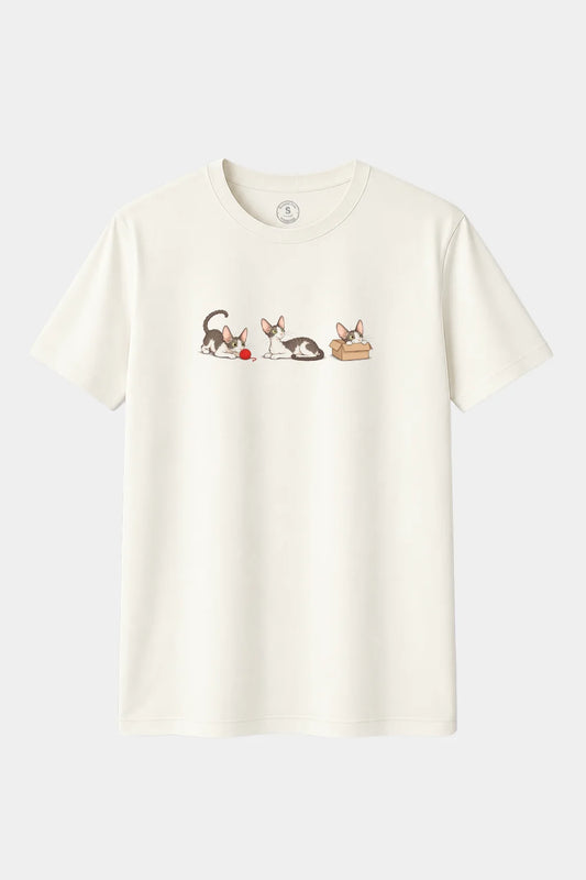 Camiseta Gatos Cornish Rex