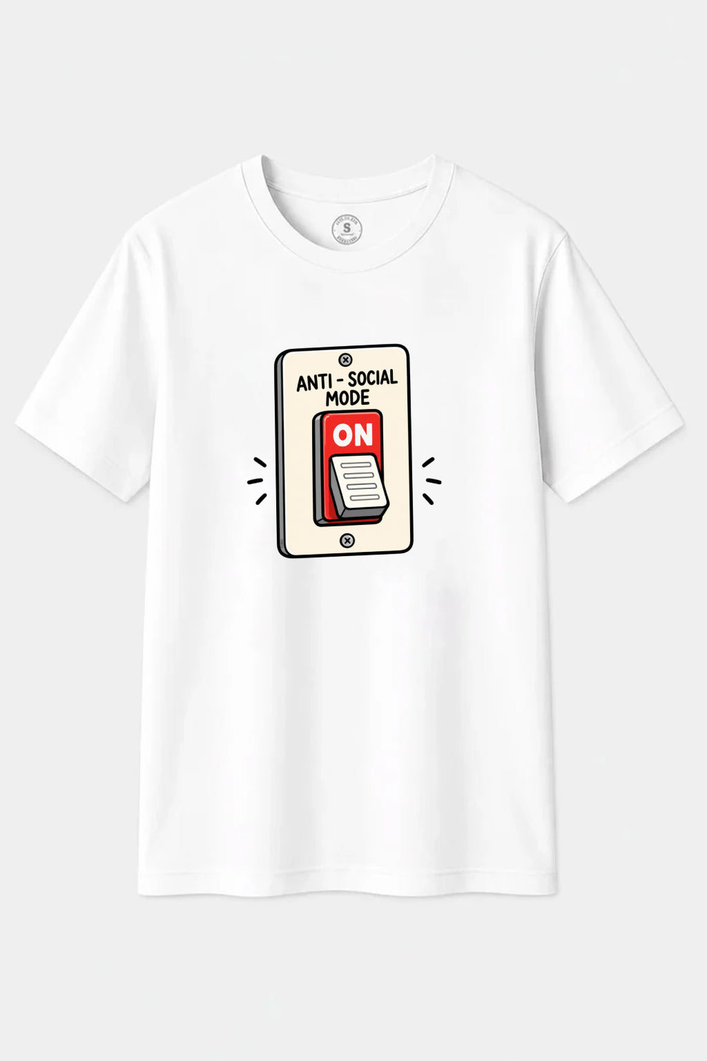 Camiseta Anti-Social Mode ON – Modo Antisocial Activado