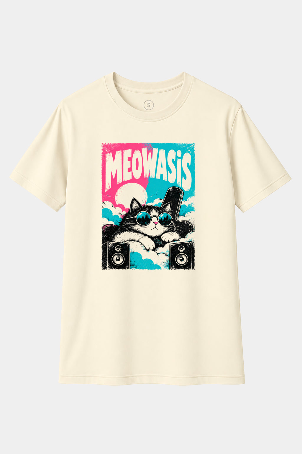 Camiseta Meowasis – Gato Indie Rock