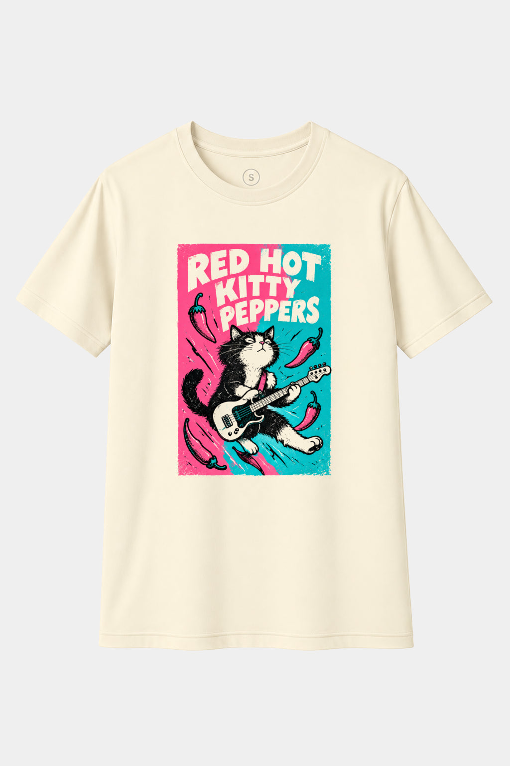 Camiseta Red Hot Kitty Peppers – Gato Rockero