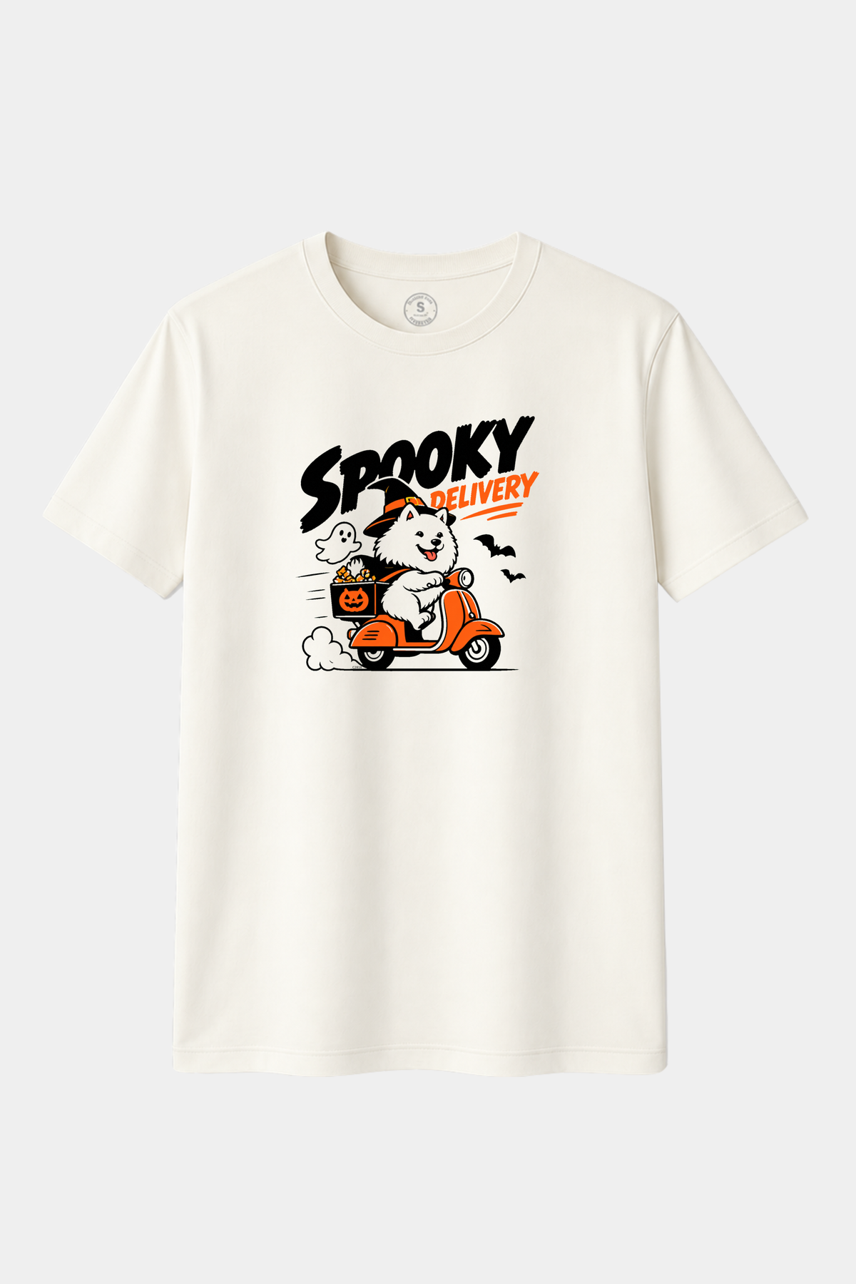 Camiseta Spooky Delivery – Samoyedo Halloween