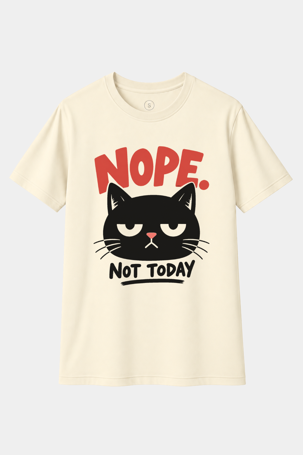 Camiseta Nope Not Today – Gato Negro Antisocial