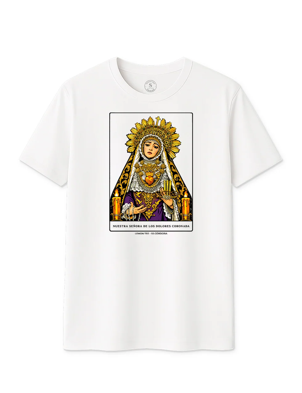Camiseta NUESTRA SEÑORA DE LOS DOLORES CORONADA. 2026. L1516