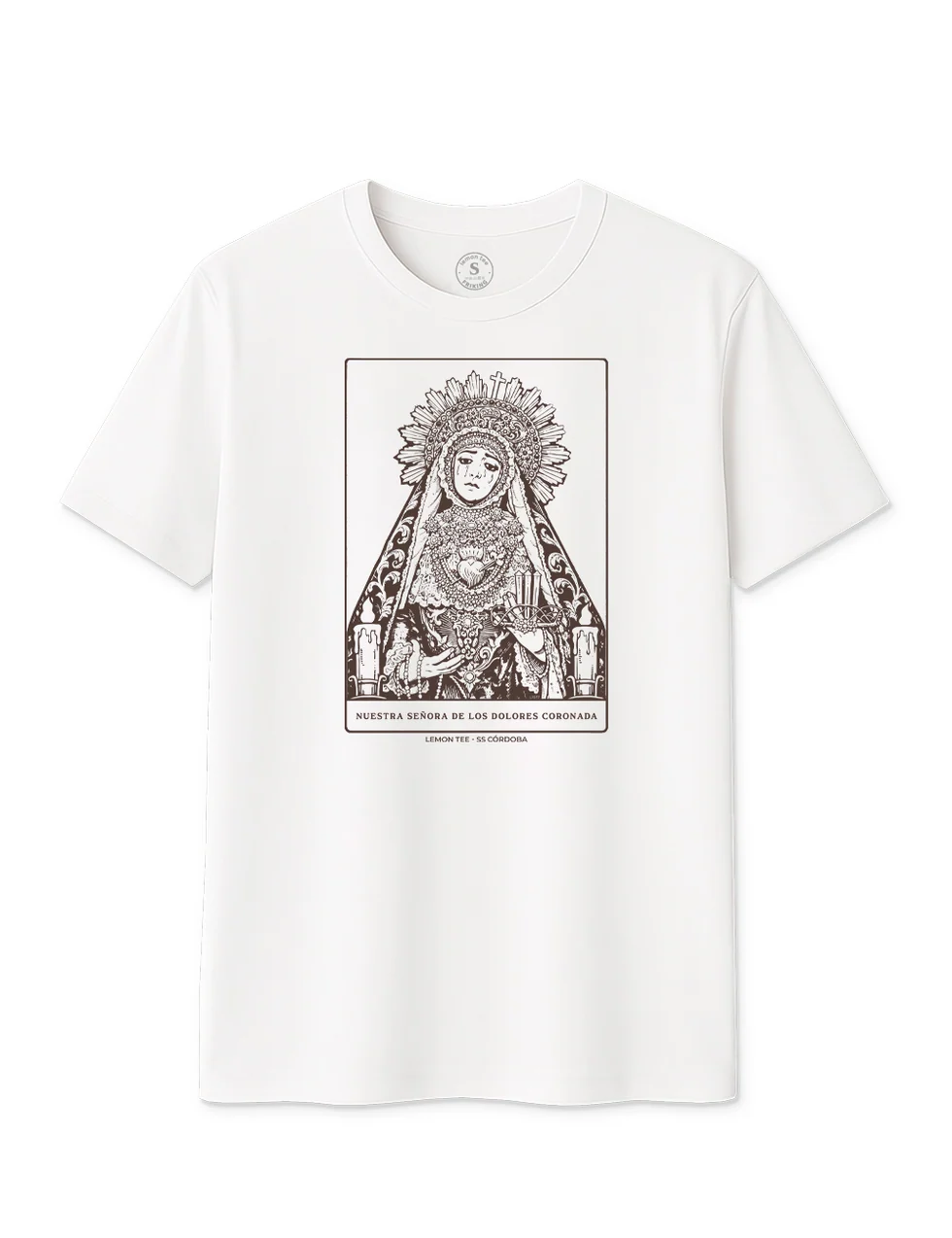 Camiseta NUESTRA SEÑORA DE LOS DOLORES CORONADA. 2026. L 1517