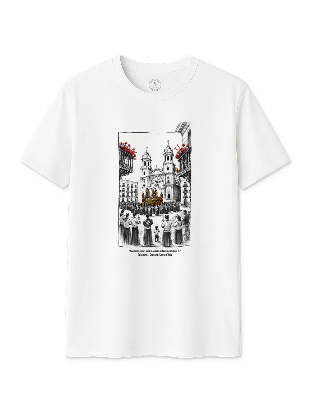 Camiseta Columna. Cádiz. L385