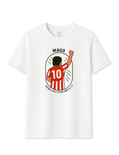 Mago rojo y blanco