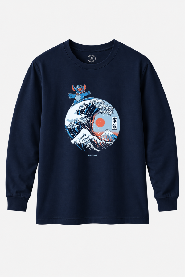 Camiseta manga larga Kanagawa Alien