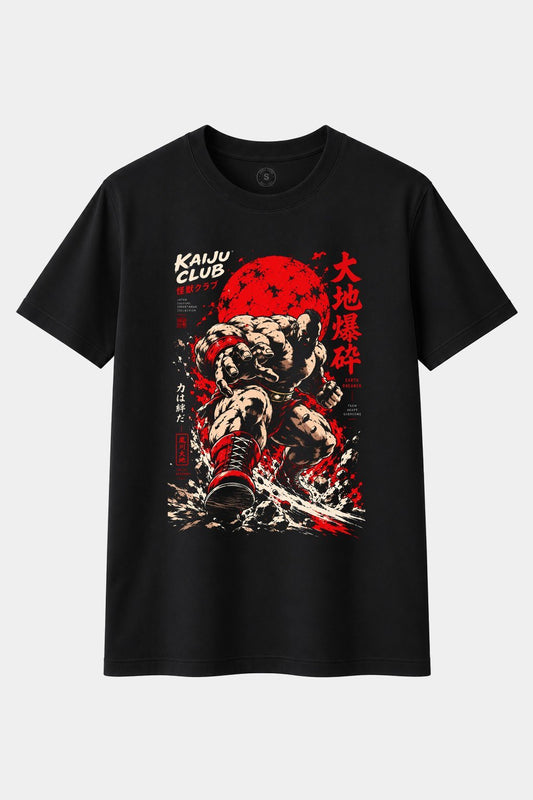 Camiseta Kaiju Club – Earth Breaker | Camiseta Anime Japonés