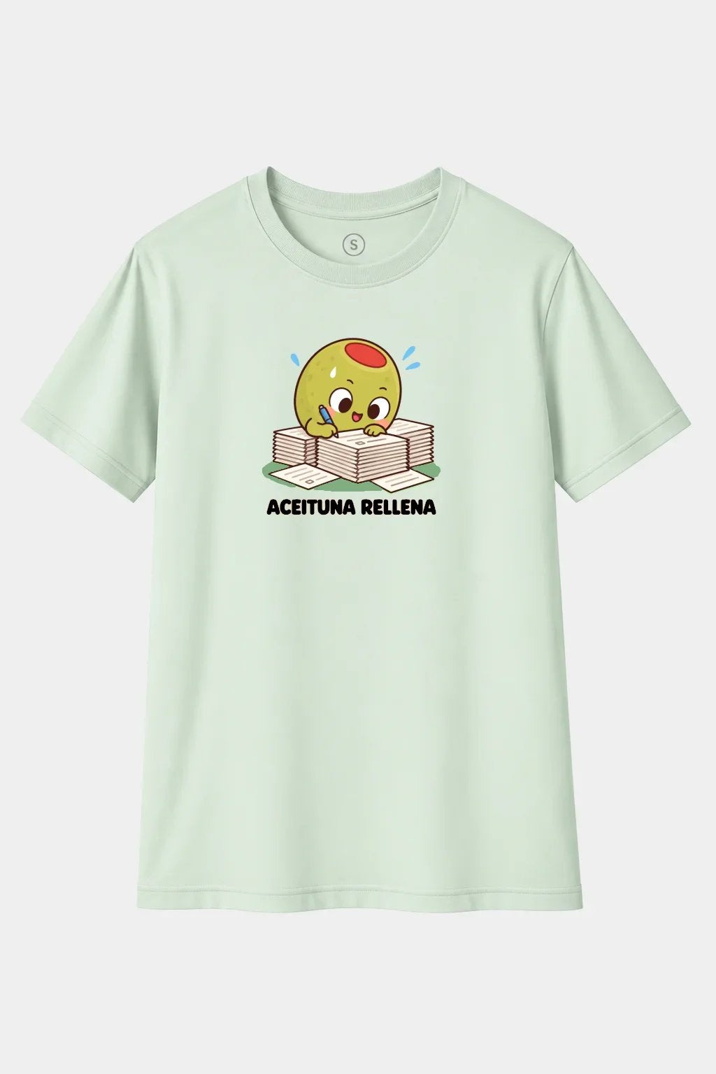 Camiseta Aceituna Rellena – Humor, Juego de Palabras y Diseño Divertido