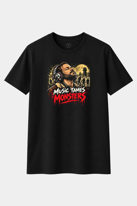 Camiseta Music Tames Monsters – La Música Amansa a las Bestias