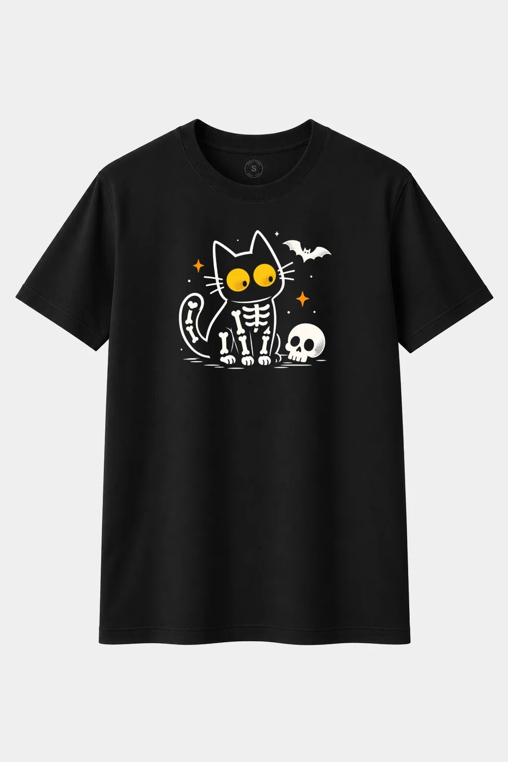 Camiseta Gato Esqueleto – Halloween Hasta los Huesos