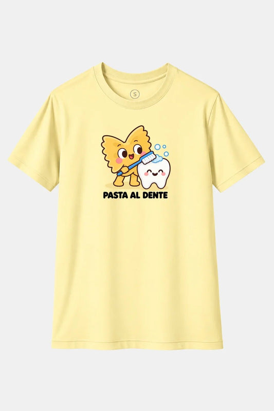 Camiseta Pasta al Dente – Humor de Pasta con Cepillo de Dientes