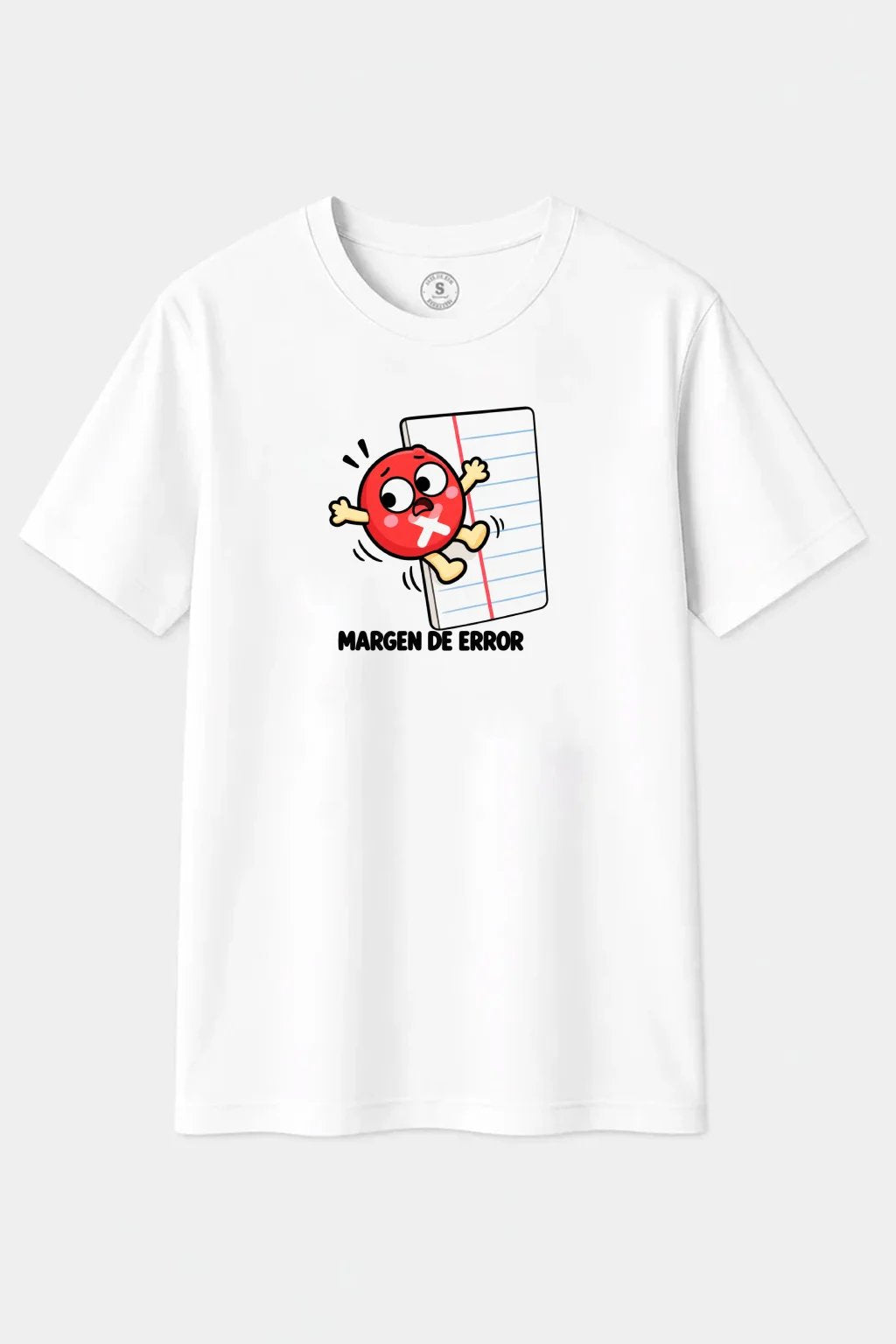 Camiseta Margen de Error – Diseño Divertido con Juego de Palabras
