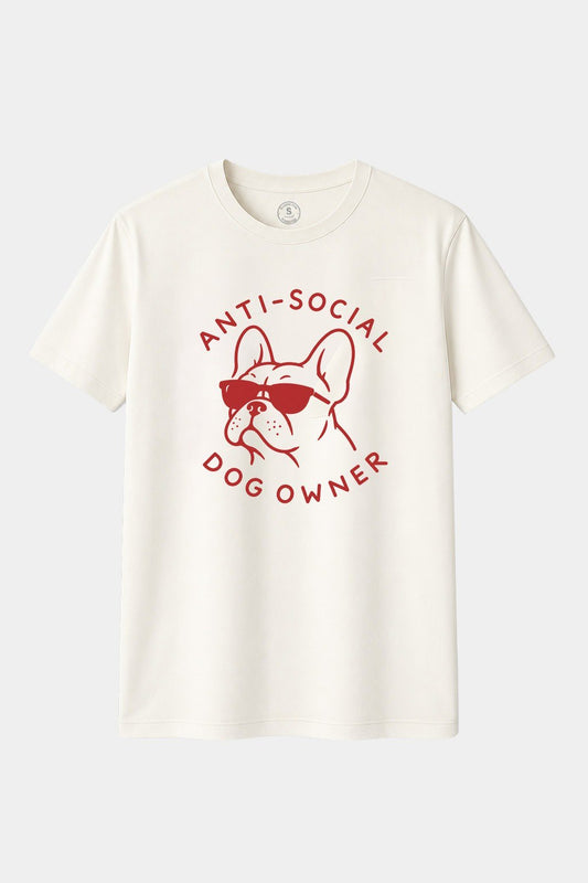 Camiseta Anti-Social Dog Owner – Mi perro sí, la gente ya veremos