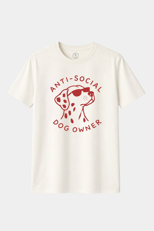 Camiseta Anti-Social Dog Owner Dálmata – Mi perro tiene manchas, yo tengo límites