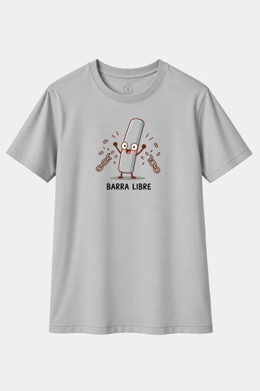 Camiseta Barra Libre – Humor Divertido y Juego de Palabras