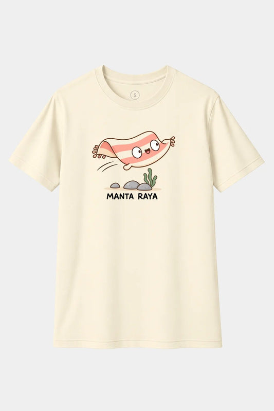Camiseta Manta Raya – Humor de Animales y Juego de Palabras