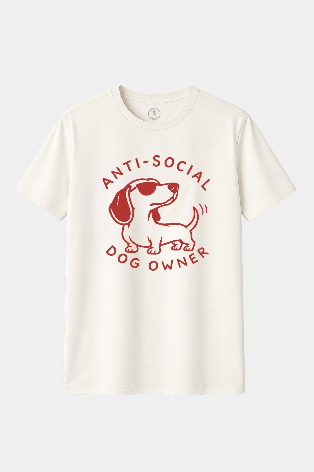 Camiseta Anti-Social Dog Owner Teckel – Patas cortas, carácter infinito