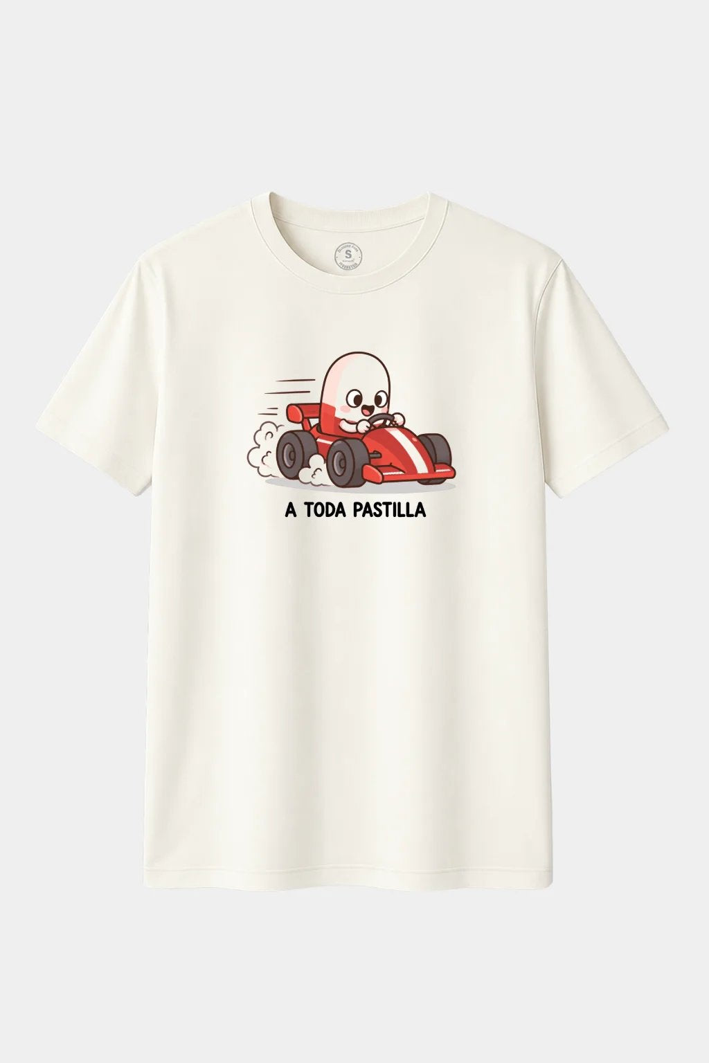 Camiseta A Toda Pastilla – Diseño Divertido de Coche