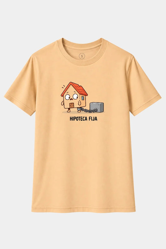 Camiseta Hipoteca Fija – Diseño Divertido de Casa
