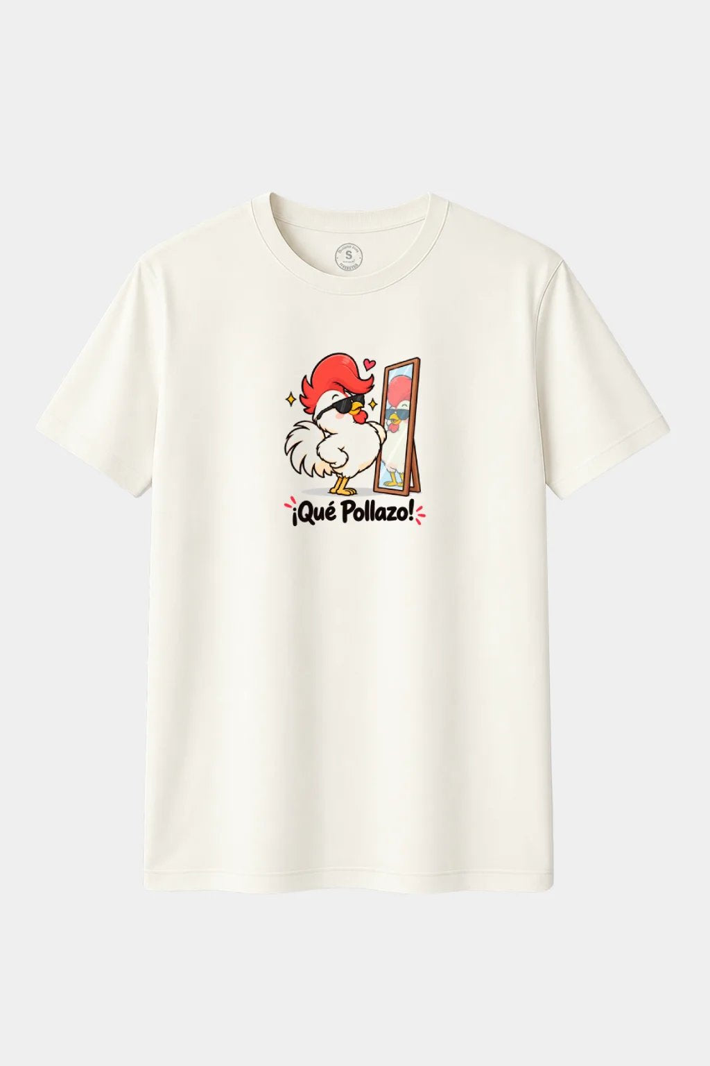 Camiseta ¡Qué Pollazo! – Gallo Divertido