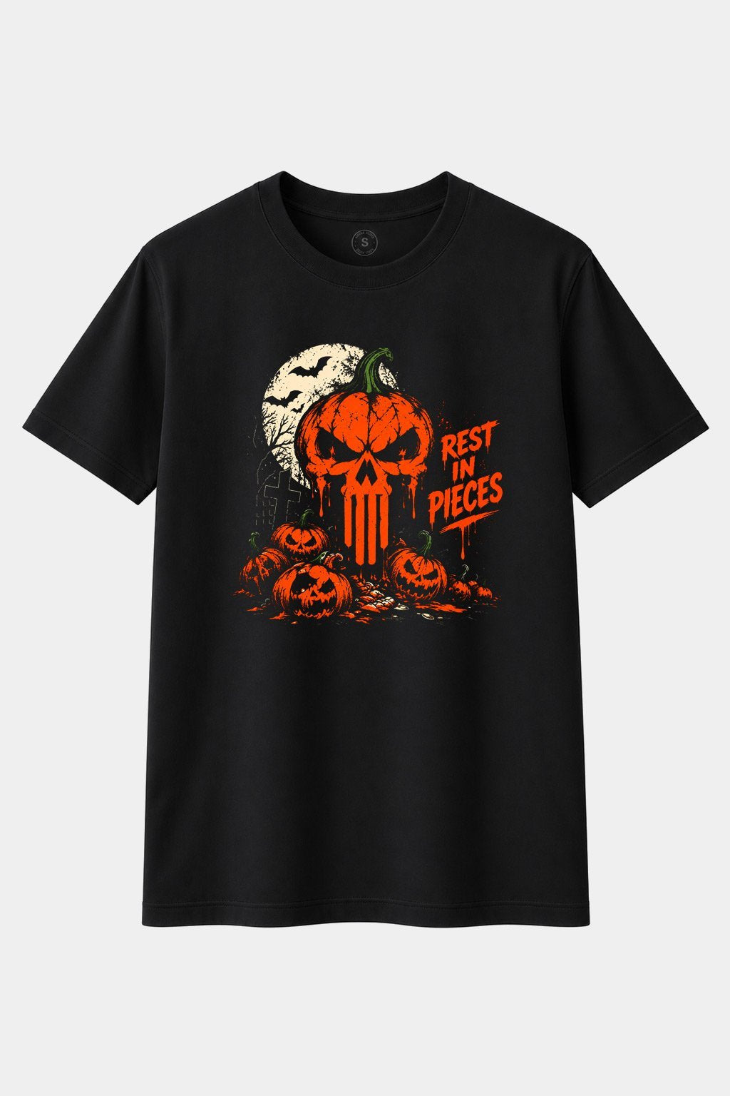 Camiseta Rest in Pieces – Halloween Pumpkin