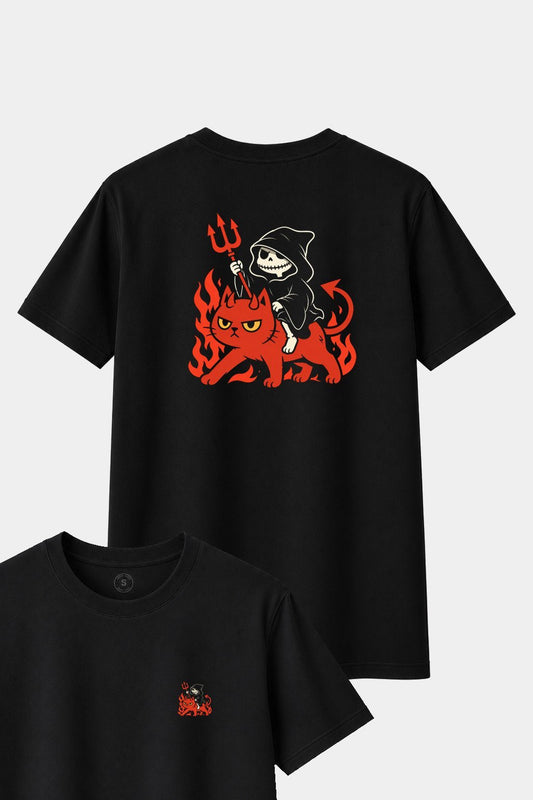 Camiseta Hell Rider Cat